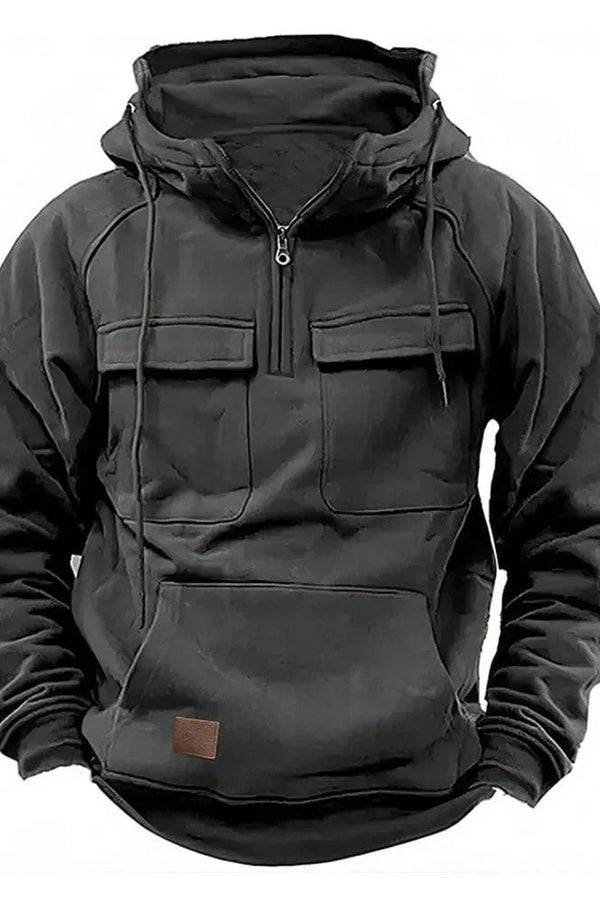 CHRIS – UTILITY HOODED PULLOVER