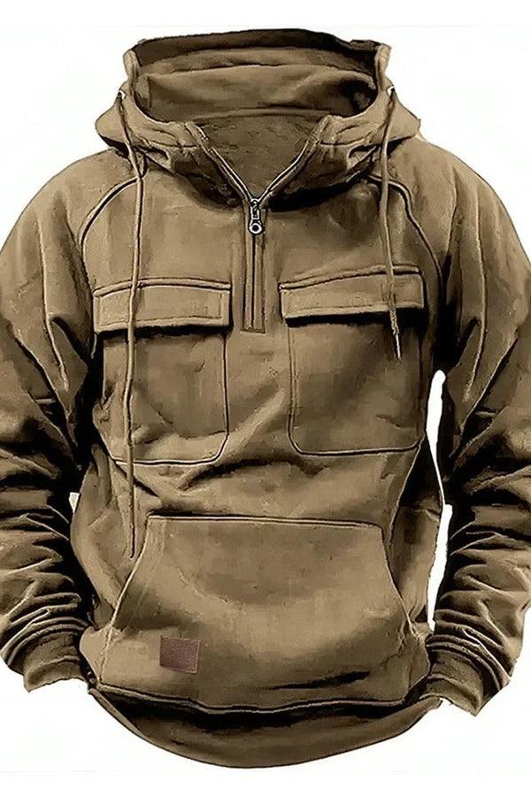 CHRIS – UTILITY HOODED PULLOVER