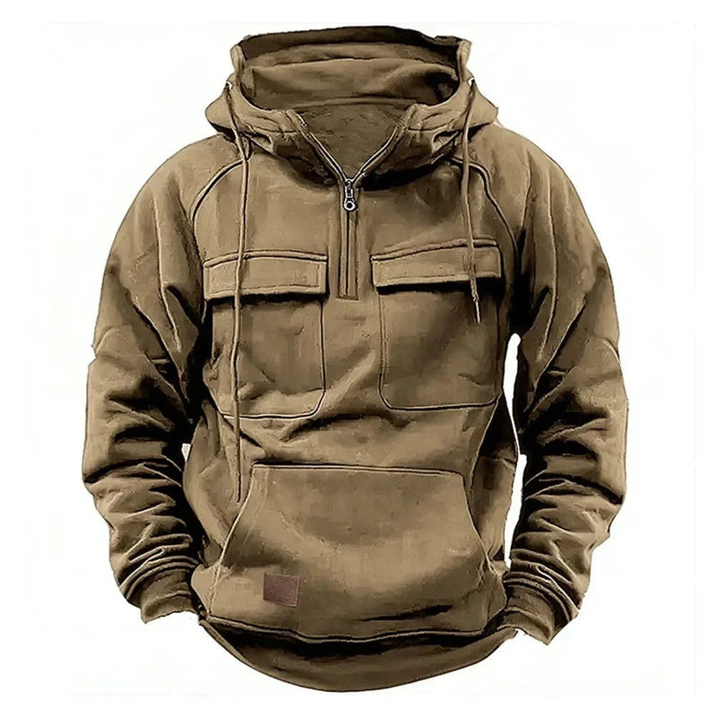 CHRIS – UTILITY HOODED PULLOVER