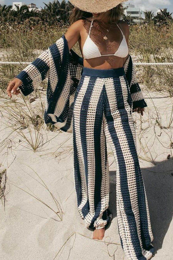 Amelia | Striped Set Elegant & Comfortable