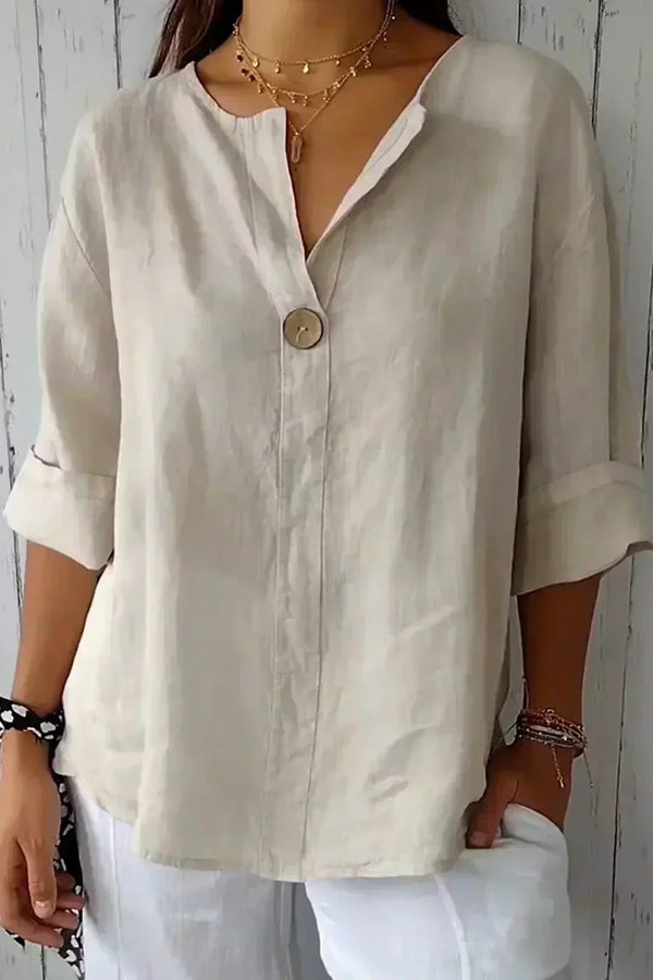 Aubri | Relaxed V-neck Blouse