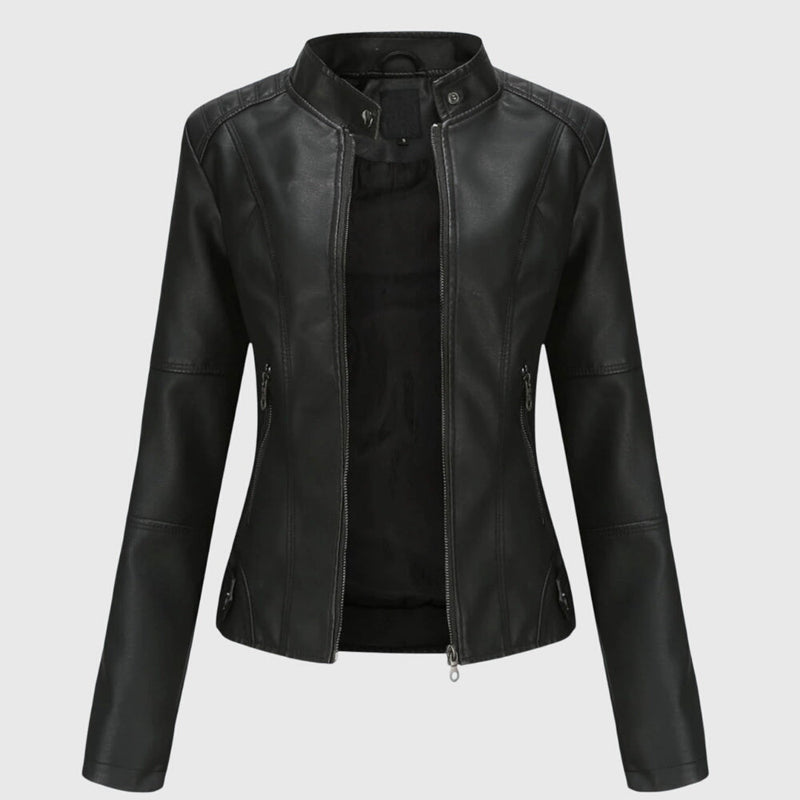 Giorgina™ - Elegante giacca in pelle da donna
