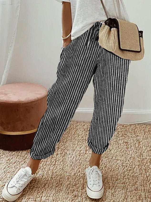 Ely | Pantaloni in lino anti-sudore di lusso