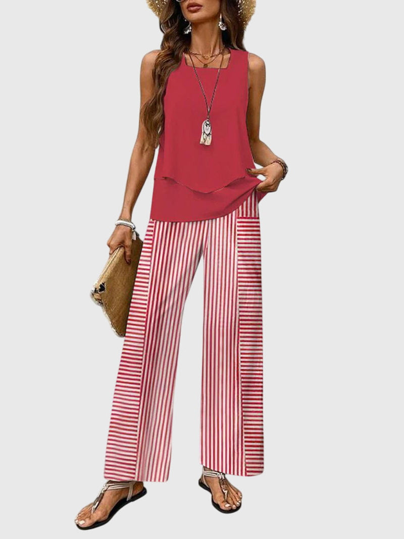 Brenda™ | Elegante completo estivo da 2 pezzi