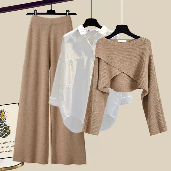 Elle™ | Comodo completo tre pezzi con maniche lunghe
