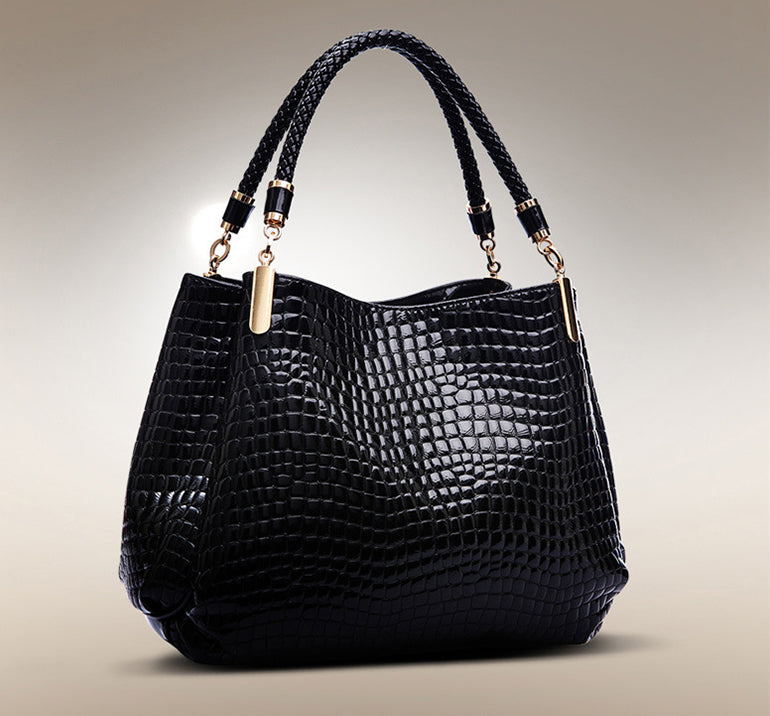 Isabella™ Elegancia Perdurable | Elegante bolso con estampado de cocodrilo 