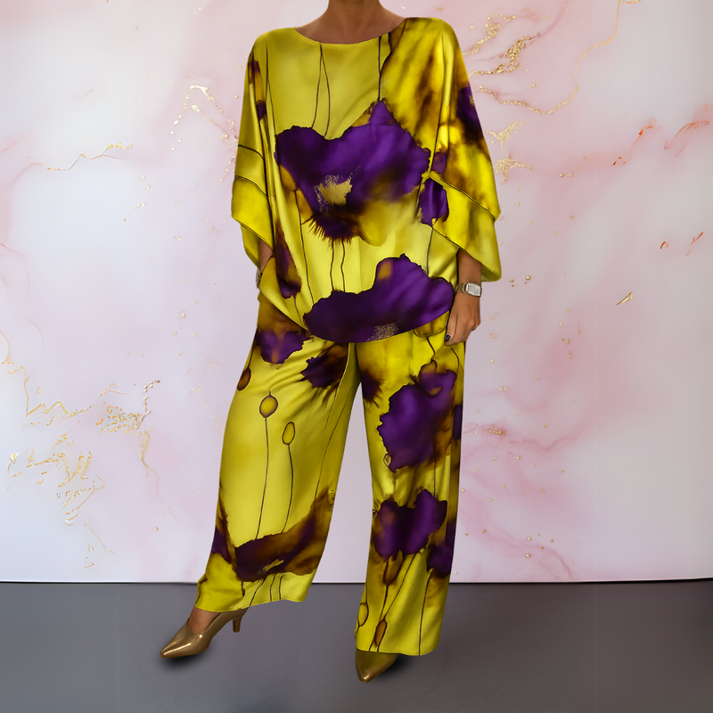 Moniek™ | Completo da donna in due pezzi in raso