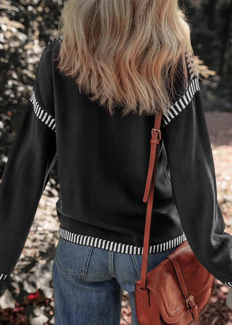 Marisa - Maglione a contrasto chic