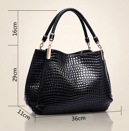 Isabella™ Elegancia Perdurable | Elegante bolso con estampado de cocodrilo 