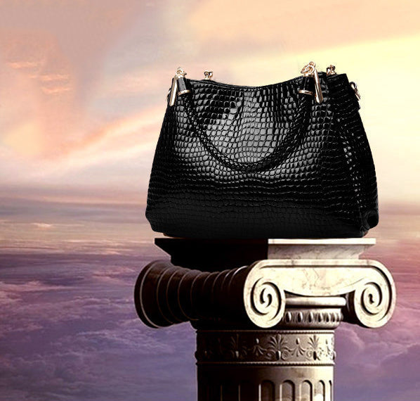 Isabella™ Elegancia Perdurable | Elegante bolso con estampado de cocodrilo 