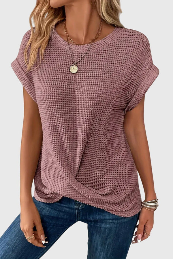 Isa™ | Elegant Blouse with Crew Neck