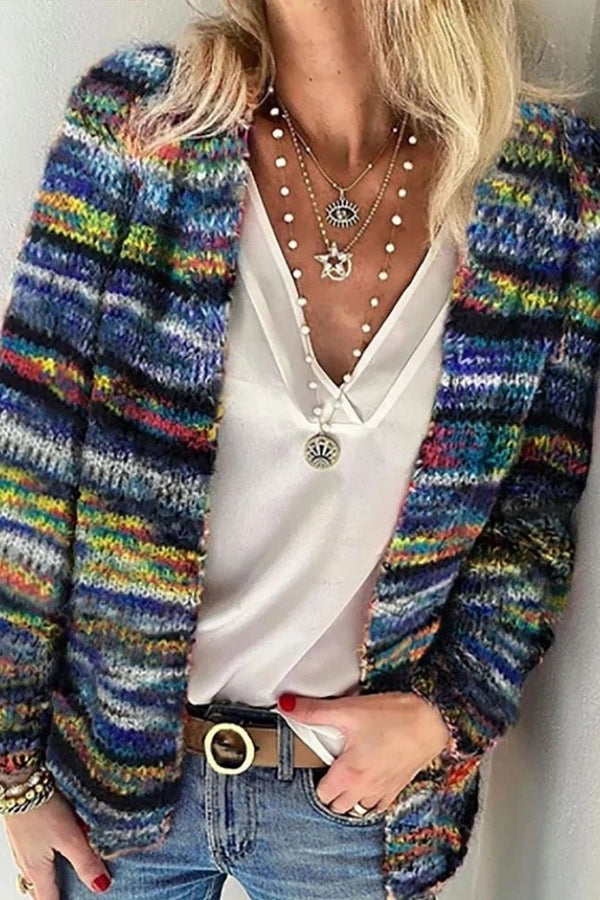 Sarai - Faux Sweater Cardigan Jacket