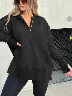MAGGIE - FELPA CON CAPPUCCIO FLOWY FIRST CLASS 