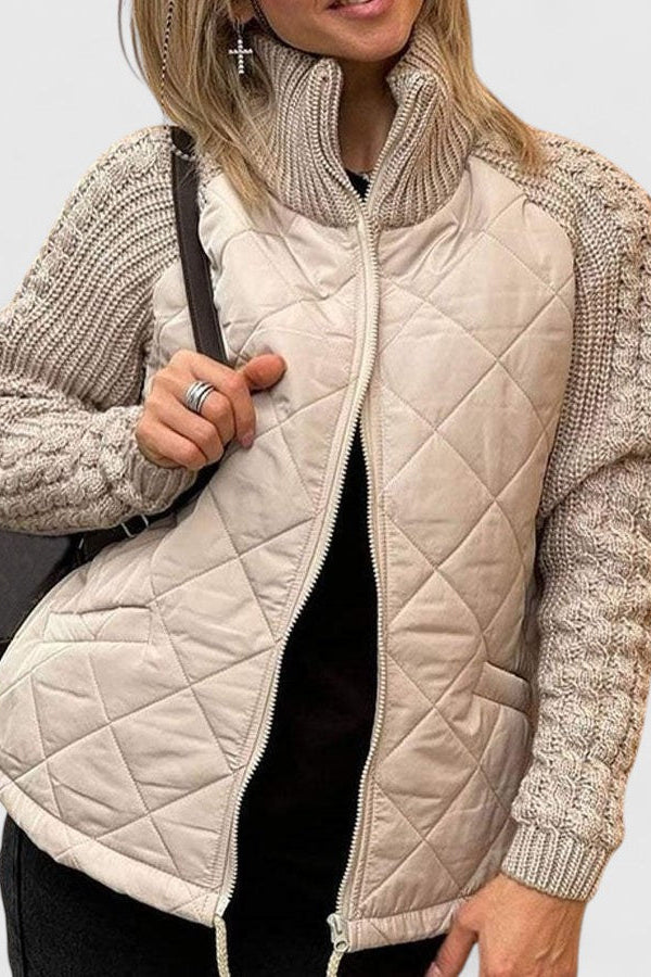 SOPHIA – COZY QUILTED KNIT JACKET