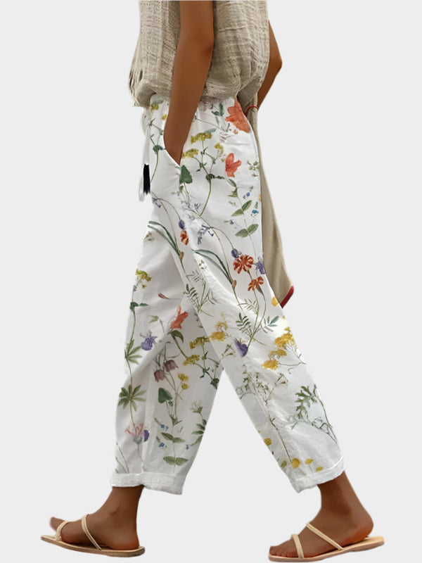 Pantaloni rilassati con stampa