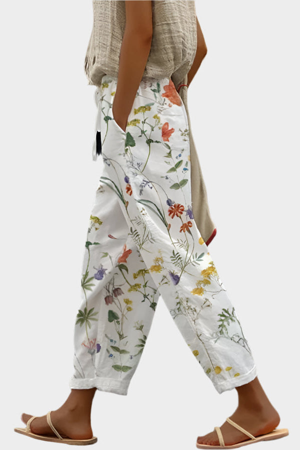 Relaxed Pants with Print