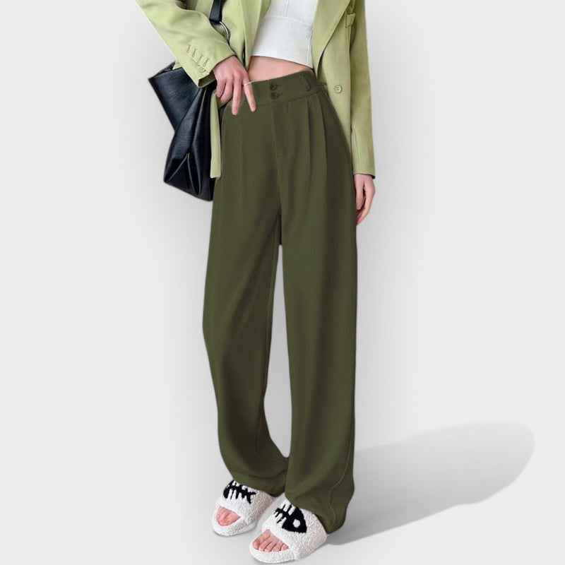 Pantalones anchos de estilo coreano