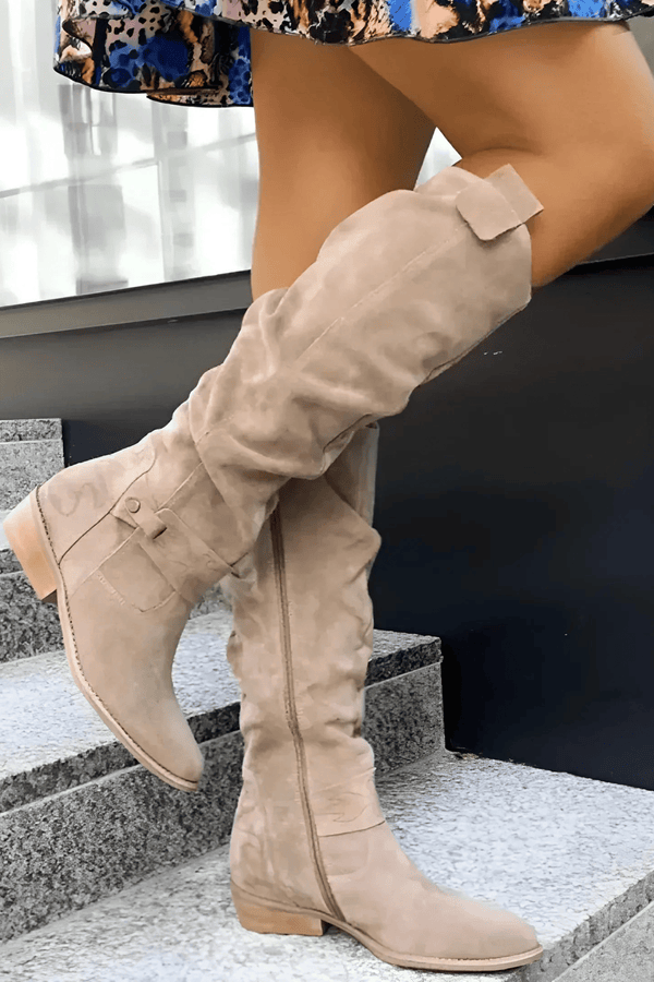 Reverie - Stylish Suede Knee Boots