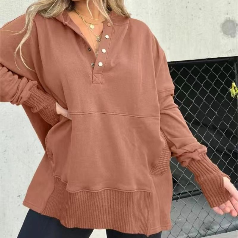 MAGGIE - FELPA CON CAPPUCCIO FLOWY FIRST CLASS 
