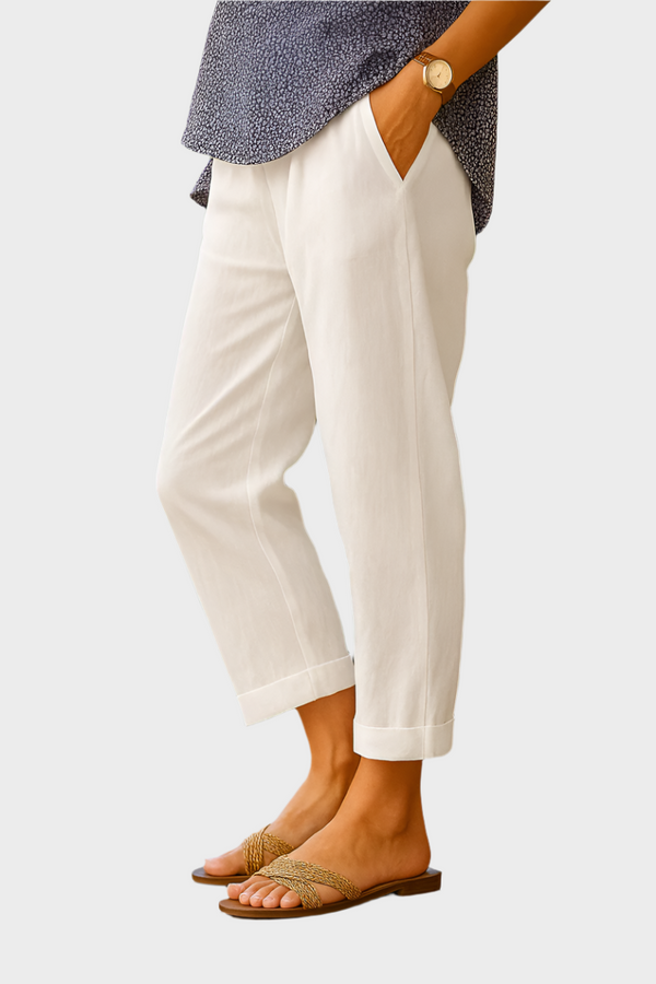 Pantaloni estivi in ​​lino e cotone