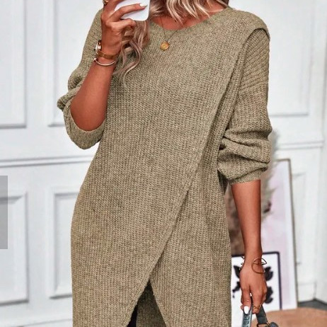 Olivia - Abito lungo in maglia