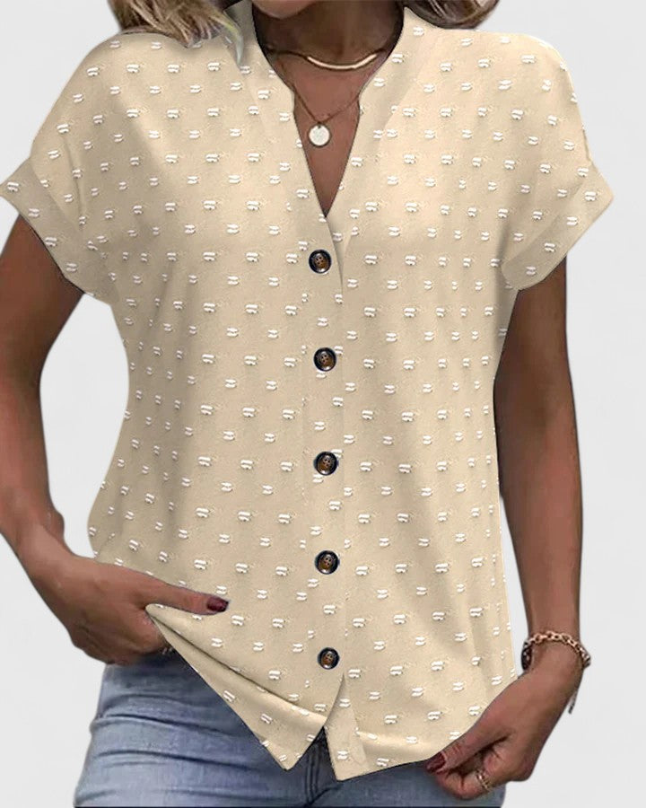 Miles | Camisa cómoda con cuello en V