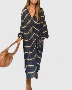 Amelie™ | Elegante abito lungo a righe boho