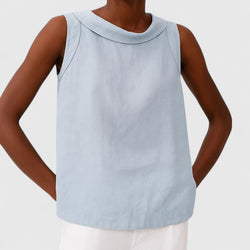 Anastine | Elegante top con collo arrotolato