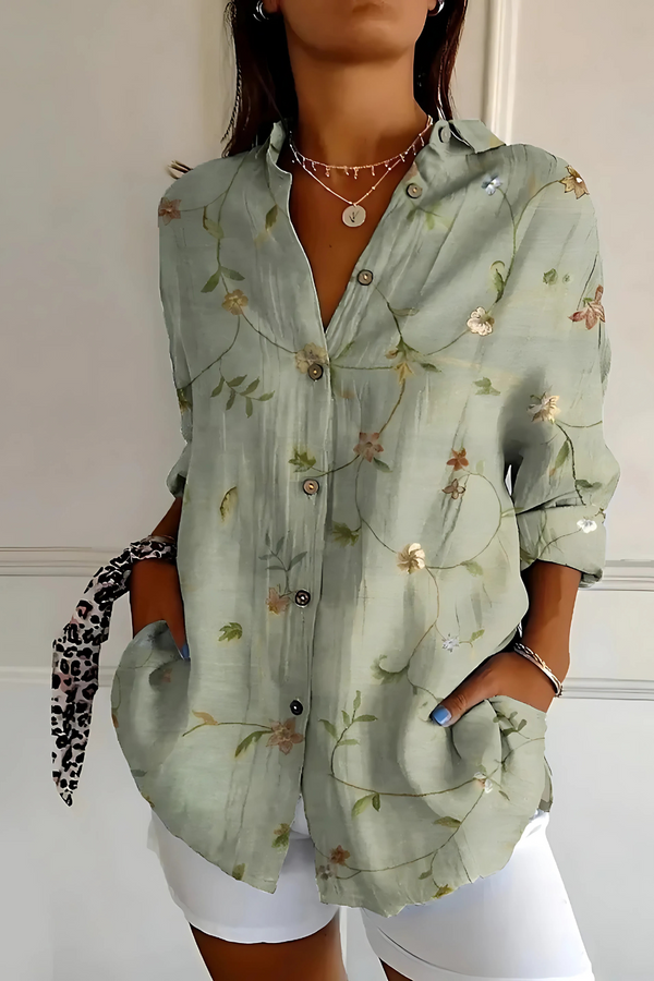 Viviana | Floral Wave Blouse