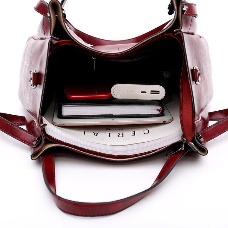 LUISE™ | Set di 4 borse vintage in ecopelle