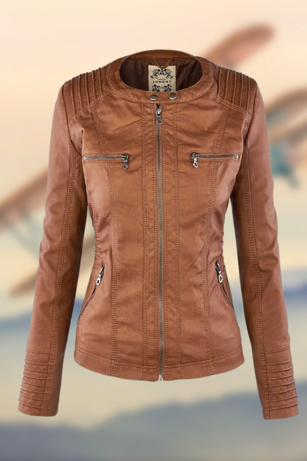 KAROLINE™ The stylish and unique leather jacket