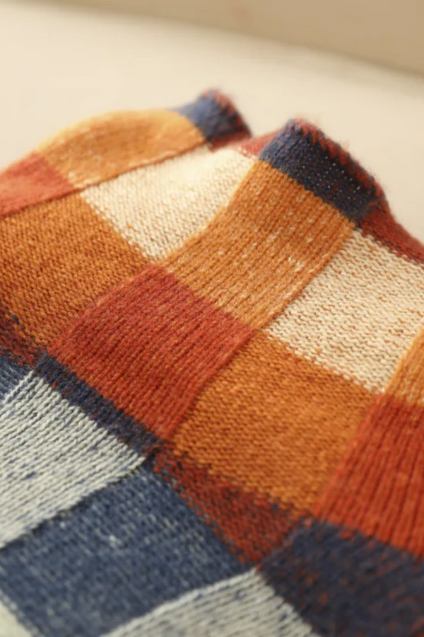 Madi - Luxe Patchwork Turtleneck