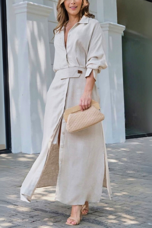 Freedom | Elegant Maxi Dress with V-Neck