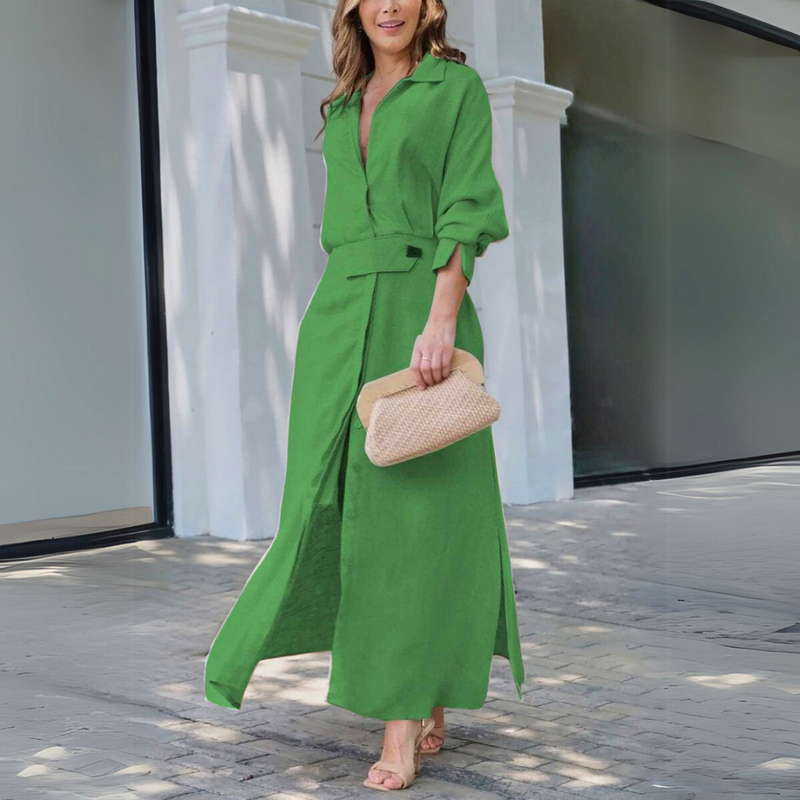Freedom | Elegant Maxi Dress with V-Neck