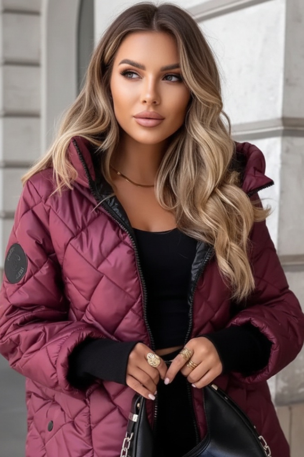 CAMILA – LUXE QUILTED HOODED PUFFER JACKET