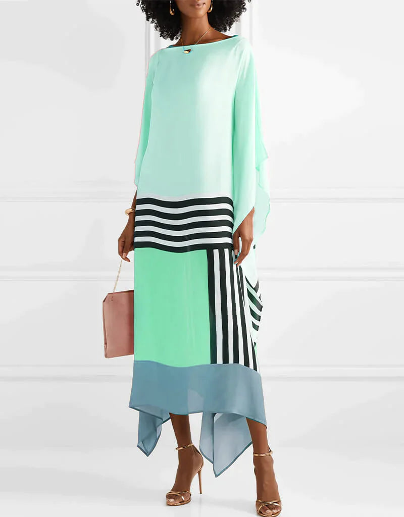 Rilinda | Elegante caftano con stampa geometrica