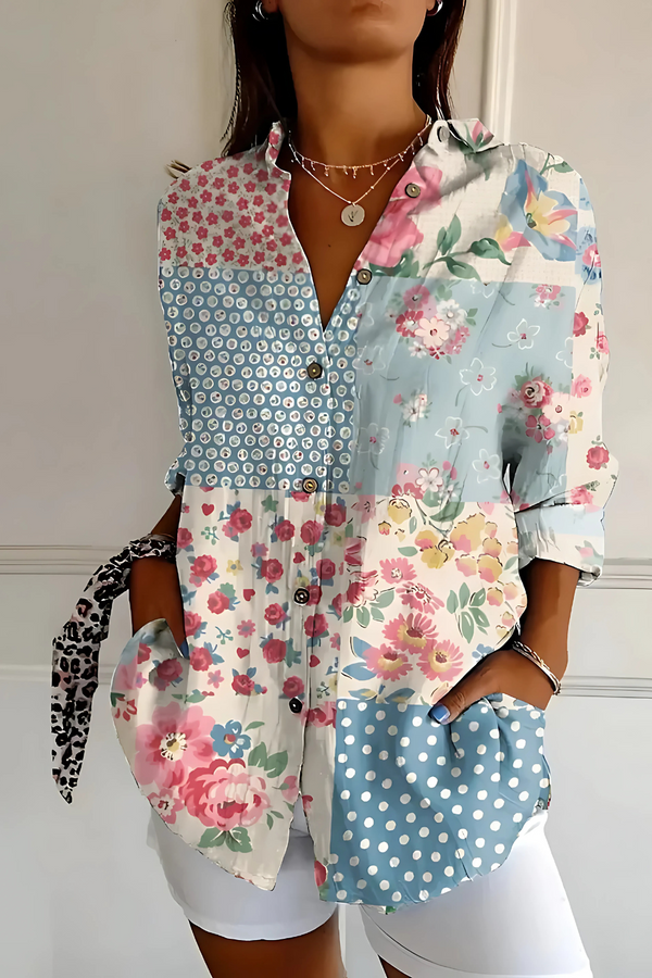 Viviana | Floral Wave Blouse