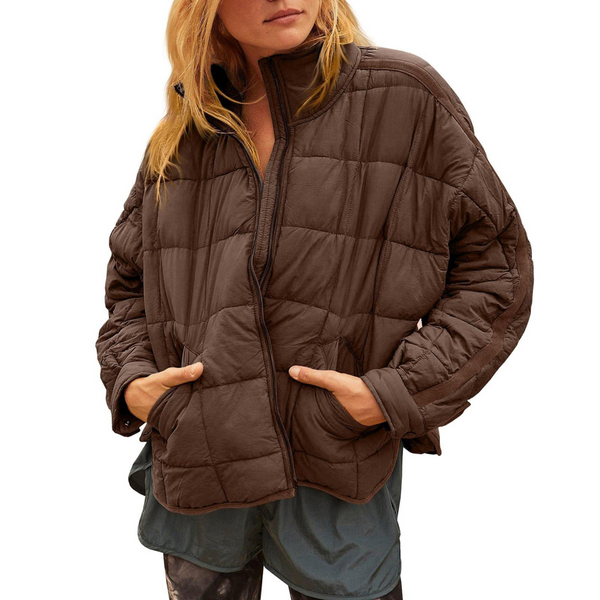 Amelia – Lightweight Compact Zip Puffer Jacket