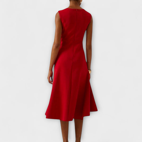 Juliette – Abito midi asimmetrico drappeggiato