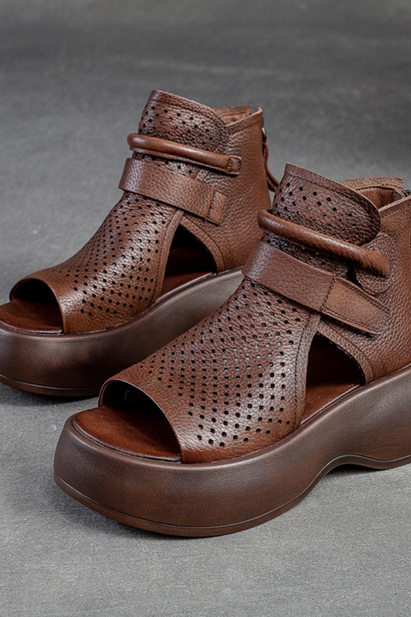 Mira - Classic Leather Orthopedic Sandals