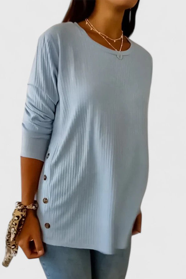 Megan™ | Elegant Crew Top