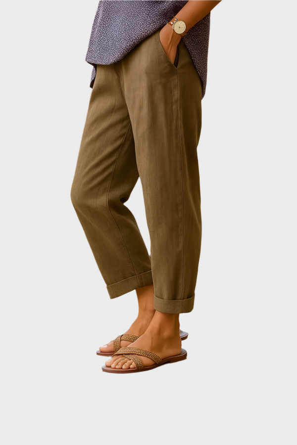 Pantaloni estivi in ​​lino e cotone