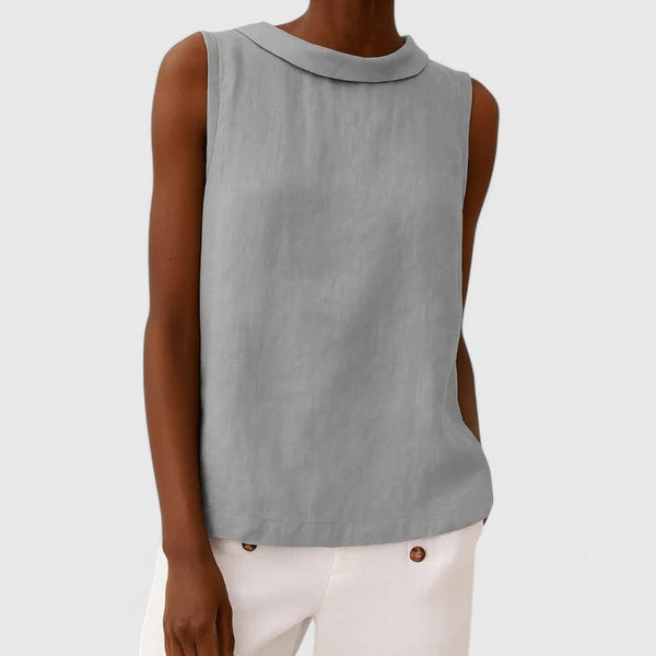 Anastine | Elegante top con collo arrotolato
