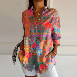 Dakota | Blusa con stampa floreale vintage