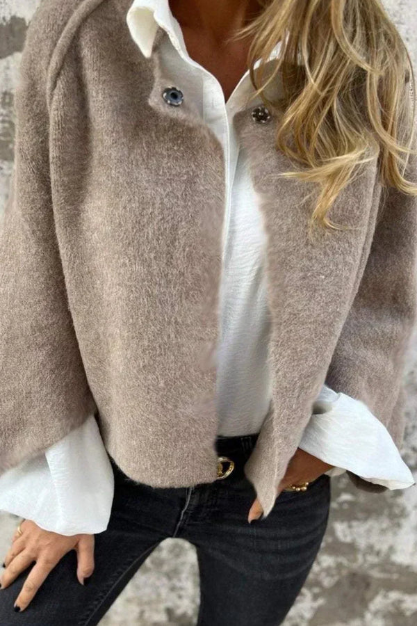 Amalia - Long Sleeve Round Neck Cardigan