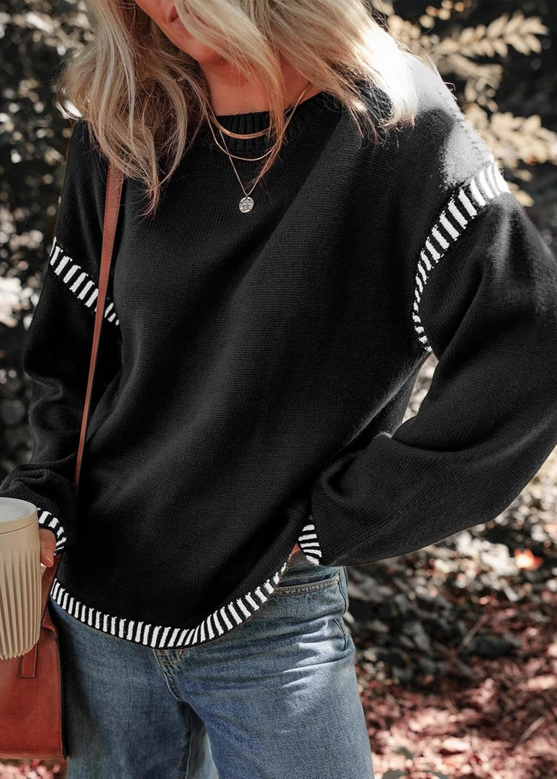 Marisa - Maglione a contrasto chic