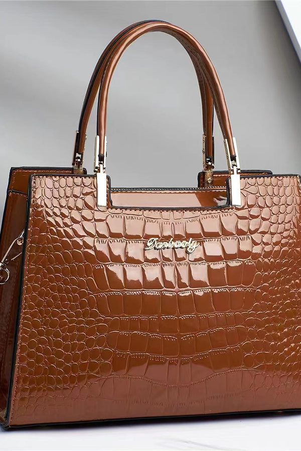 Brooklyn™ Shine | Bolso de lujo con relieve de cocodrilo