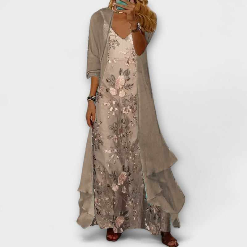 Bryleigh | Elegante abito lungo in due pezzi