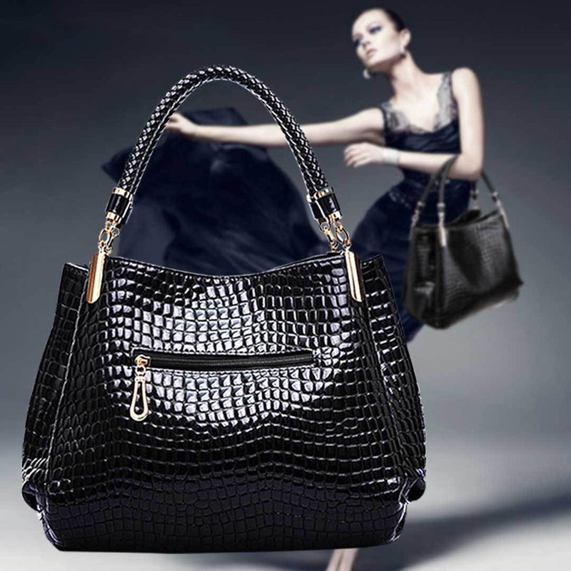 Isabella™ Elegancia Perdurable | Elegante bolso con estampado de cocodrilo 