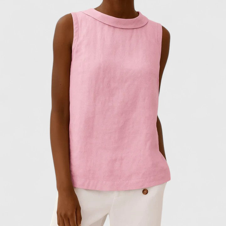 Anastine | Elegante top con collo arrotolato